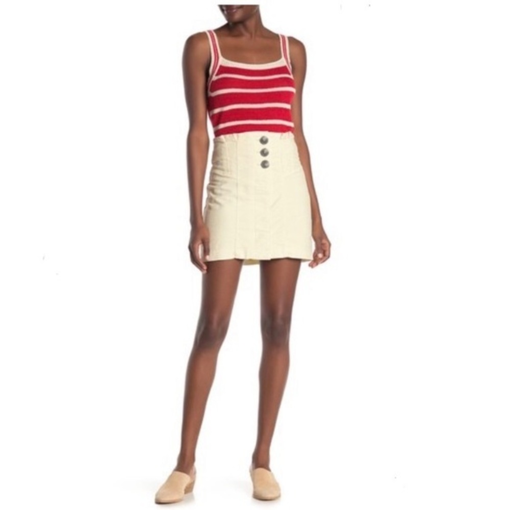 Free People Every Minute Every Hour Miniskirt Sz 8 - Picture 1 of 4